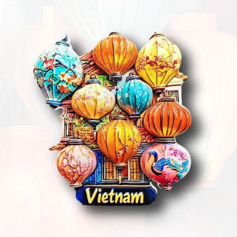 Фото Вьетнамские наклейки на холодильник Dao Phu Quoc, сувениры для путешествий, бамбуковая шляпа, поезд Street molto Viyada Magnets на холодильник, подарки на день рождения, домашний декор №5