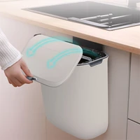 wall mounted hanging trash bin for kitchens cabinet door with lid kitchen supply trashs bin garbage cans counter bins trash can