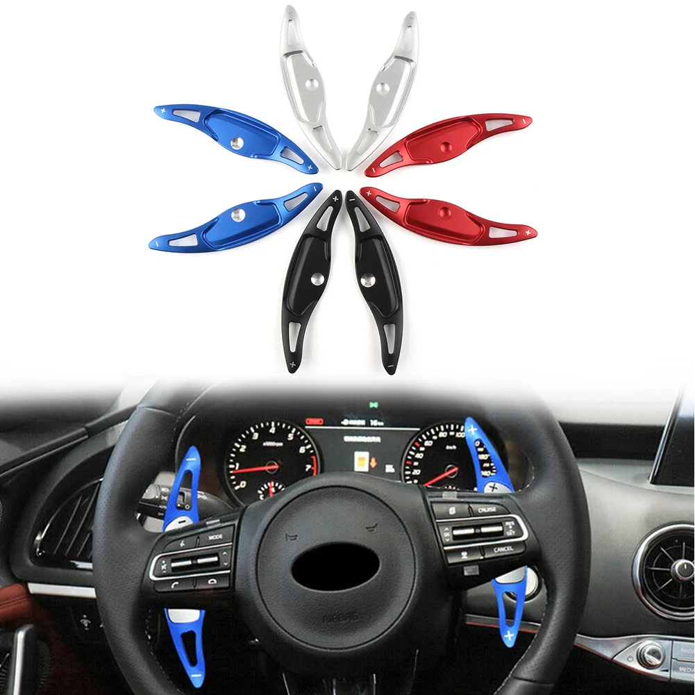 

For Kia Stinger CK K8 2018 2019 2020 Car Steering Wheel Paddle Shifter Extension Shift Aluminum Alloy