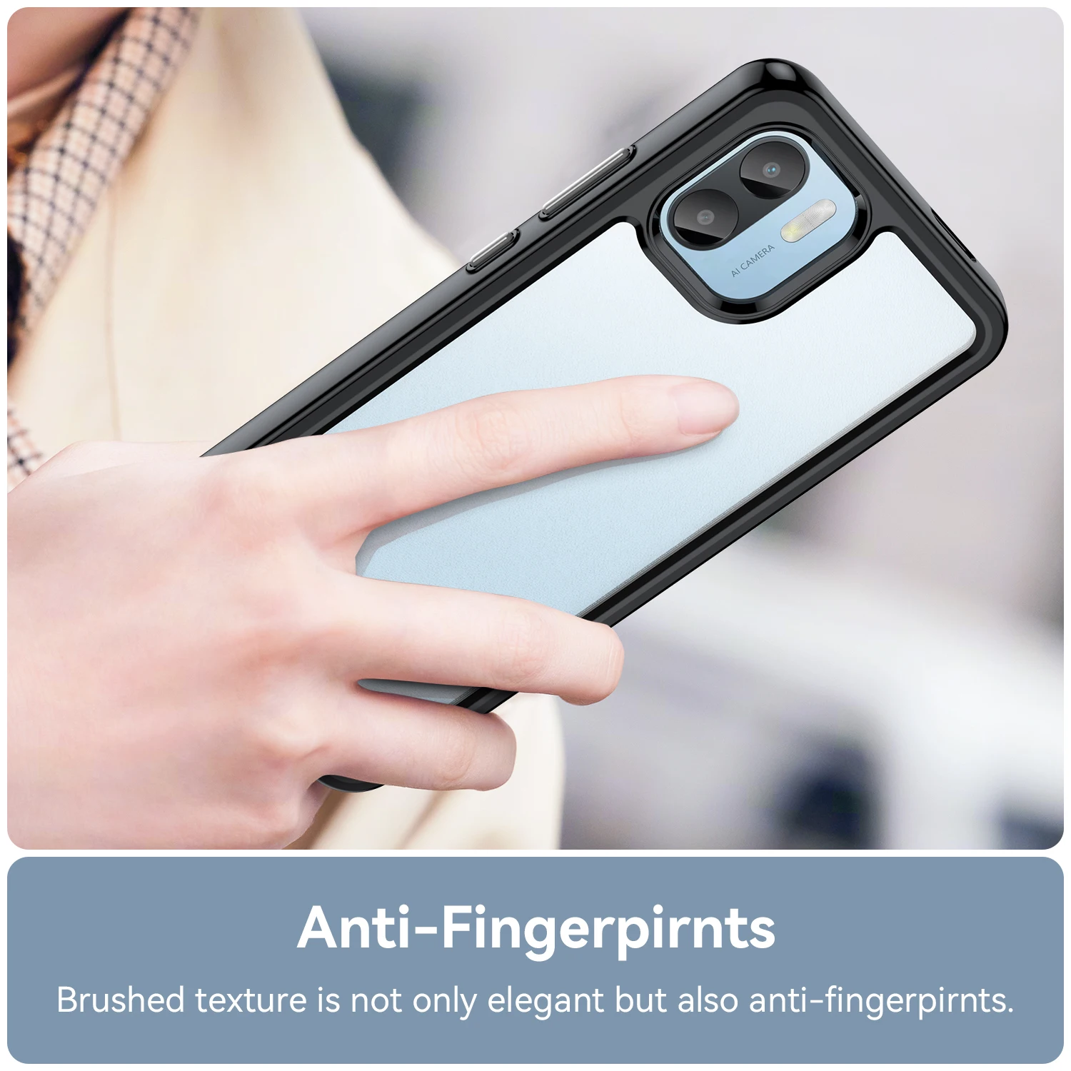 Clear Case For Redmi A1 Case For Redmi A1 Coque Funda Shell Cover Capa Hard Translucent Soft Frame Phone Bumper Redmi A1