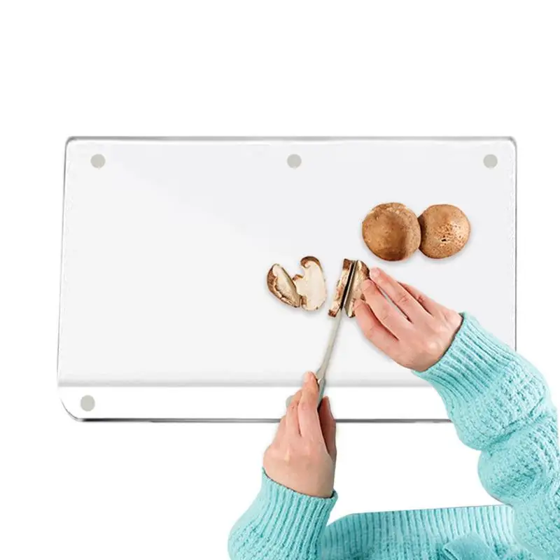 

Cutting Boards For Kitchen Acrylic Anti-skid Chopping Boards Cutting Block Clear With Lip For Handling Vegetables Fruits