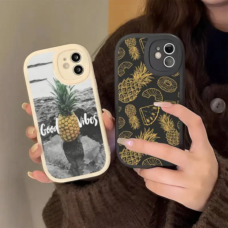 

Pineapple Phone Case Hard Leather Phone Case For iPhone 14 13 12 Mini 11 14 Pro Max Xs X Xr 7 8 Plus 6 6s