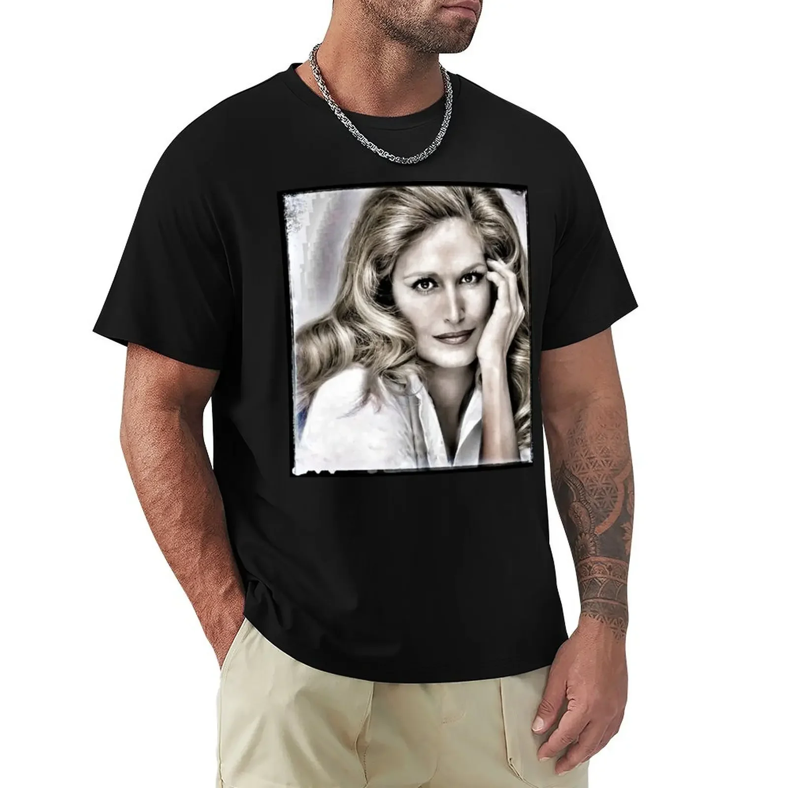 Мужская хлопковая футболка большого размера Dalida