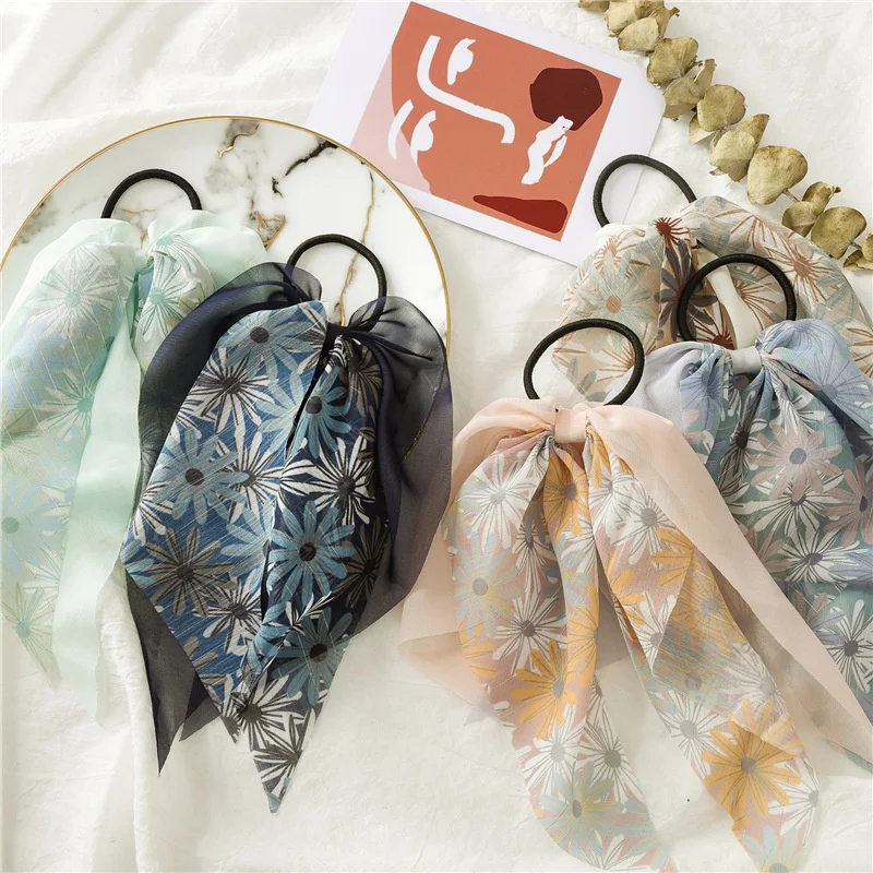 

Korean Sweet Knot Double Hair Rubber Band For Women 2022 Girls Geometric Bow Hair Ribbon Fashion Hair Accessories Headwear Gifts