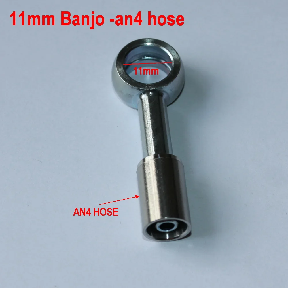 

11 мм 7/16 банджо фитинг для мотоцикла мотора велосипеда гоночного автомобиля гидравлический AN4 Плетеный тормоз сцепление турбо Масляный шланг линия