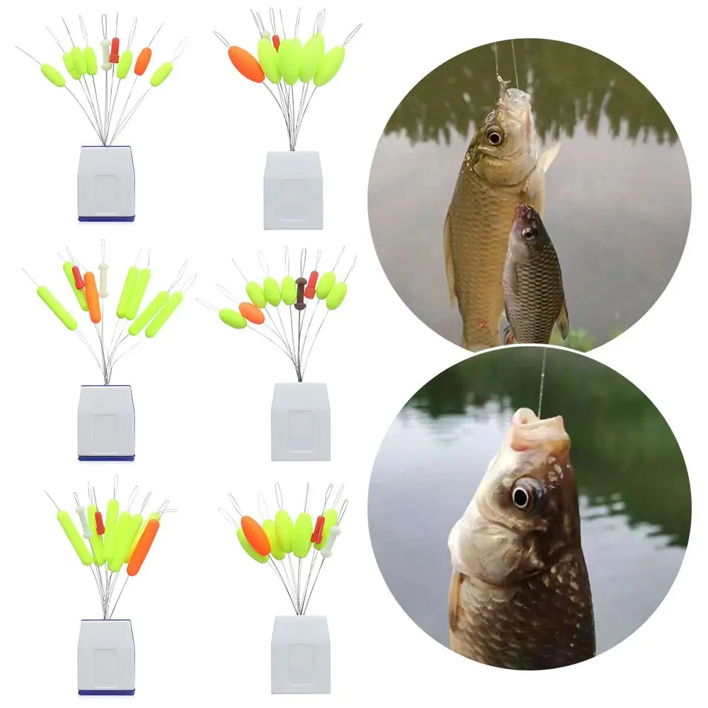 

Stopper Resistance Fluorescent Yellow 7+2 Anti-wrapped Beans Fishing Gear Space Bean Connector Float Fishing Bobber