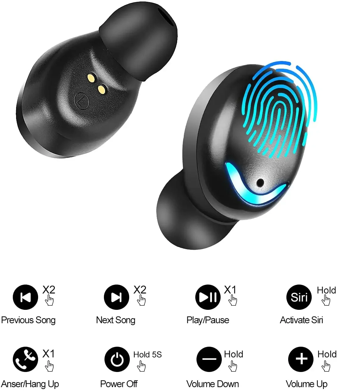 Беспроводные наушники F9-5C Bluetooth цвет в ассортименте
