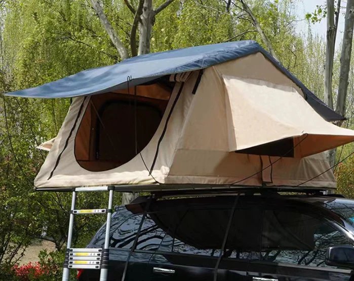 Палатка для кемпинга на открытом воздухе путешествий машине мягкая холщовая