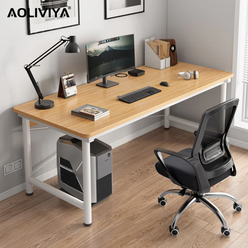

AOLIVIYA Computer Desk Desktop Home Bedroom Workbench Simple Rental House Office Desk Modern Student Desk ShuangHong 2023