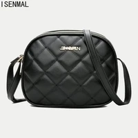 fashion handbags for women crossbody shoulder bag plaid pu leather multi zipper small messenger bags purse