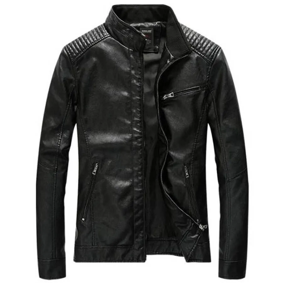 

Brand Fashion Military Jackets Men Slim Thin Autumn Outwear Bomber Jacket Army PU Motorcycle Leather Jacket Spring Autumn Coats