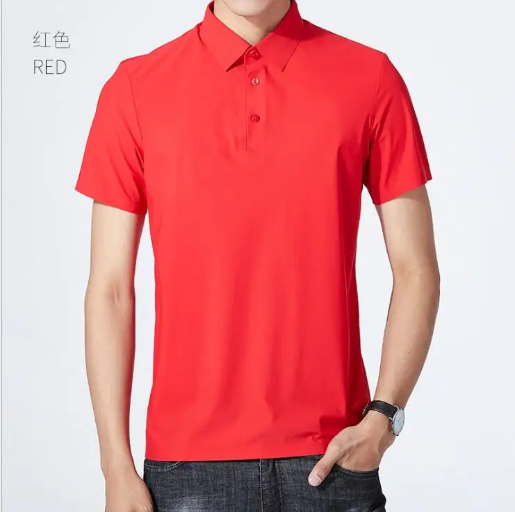 

2022 New Summer Men's Polo Shirts Short Sleeve Slim Breathable Shirt Summer Cotton Men's Male Tops
