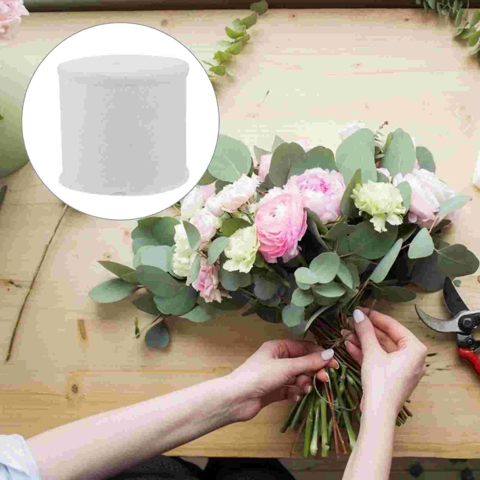 

Kraft Wrapping Paper Bouquet Water Retaining Cotton Flower Packaging Ornament Hose Professional Material White Package