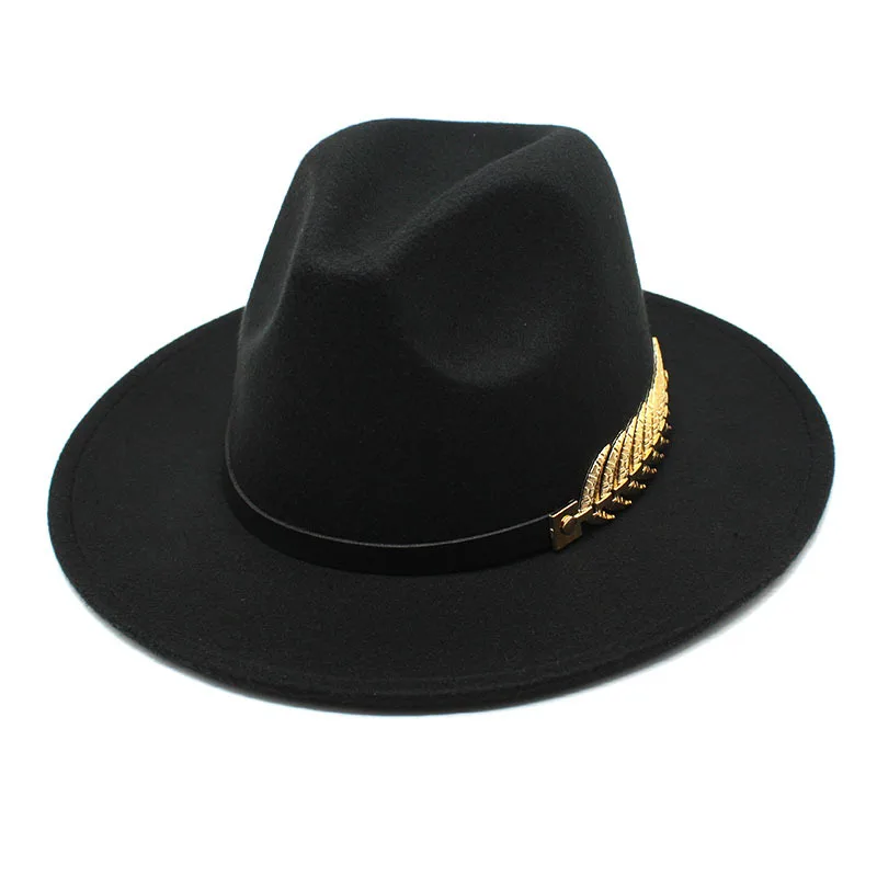 

Special Felt Hat Men Fedora Hats with Belt Women Vintage Trilby Caps Wool Fedora Warm Jazz Hat Chapeau Femme feutre Panaman hat