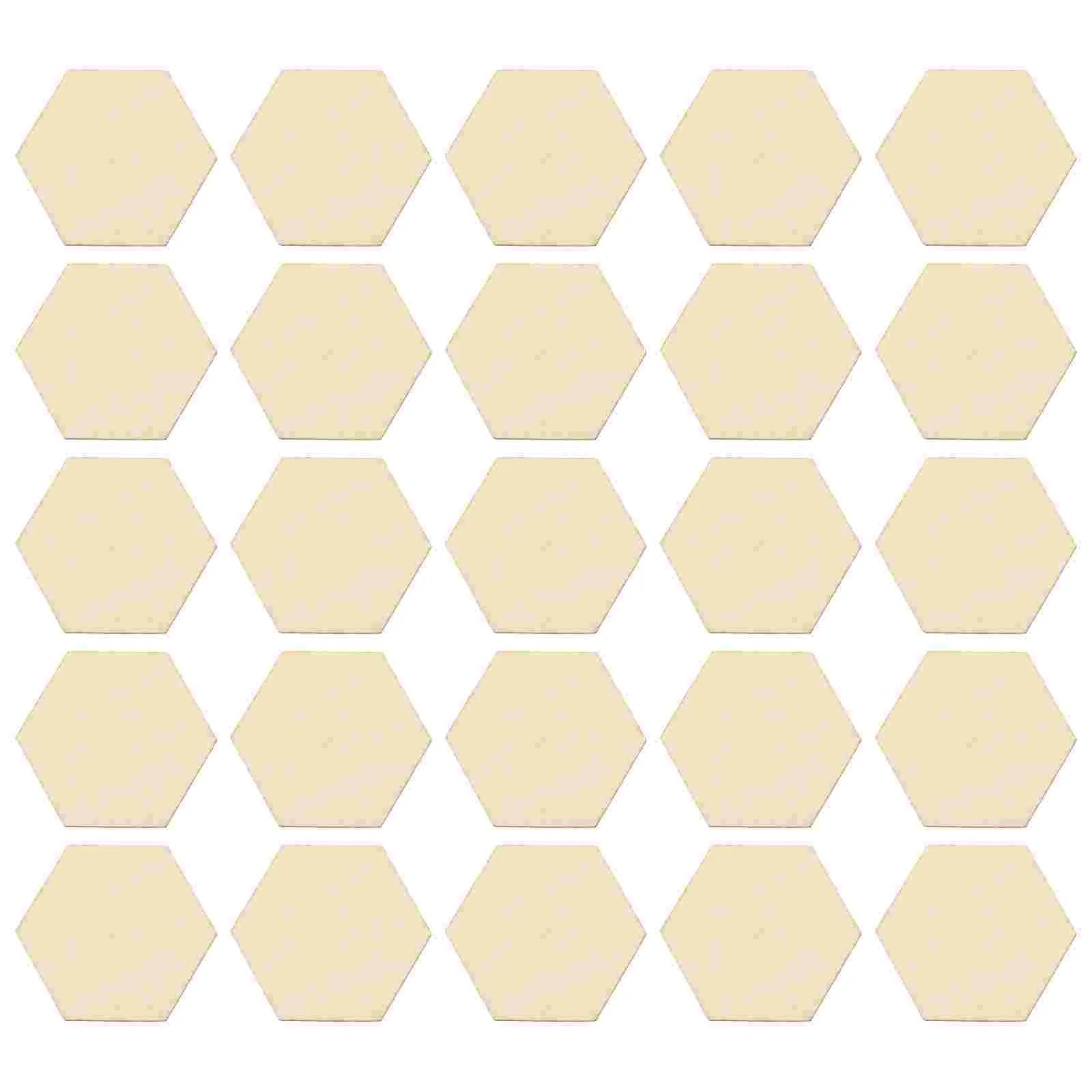 

50PC 60MM Wood Blank Hexagon Slices Unfinished Hexagon Cutouts Hexagon Wooden Cutouts Blank Hexagon Slices for Room Decoration