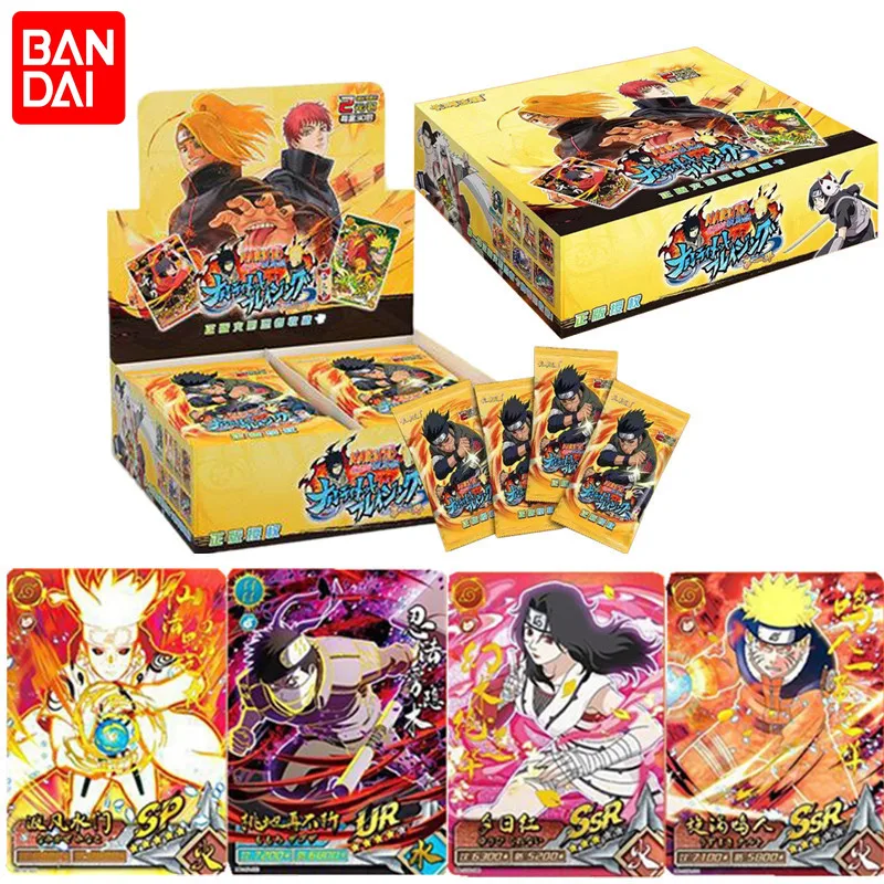 

Narutoes Anime Figures Naruto Cards box Playing Game hobby Collection rare tcg Card Sasuke Ninja Kakashi for Children gifts Toys