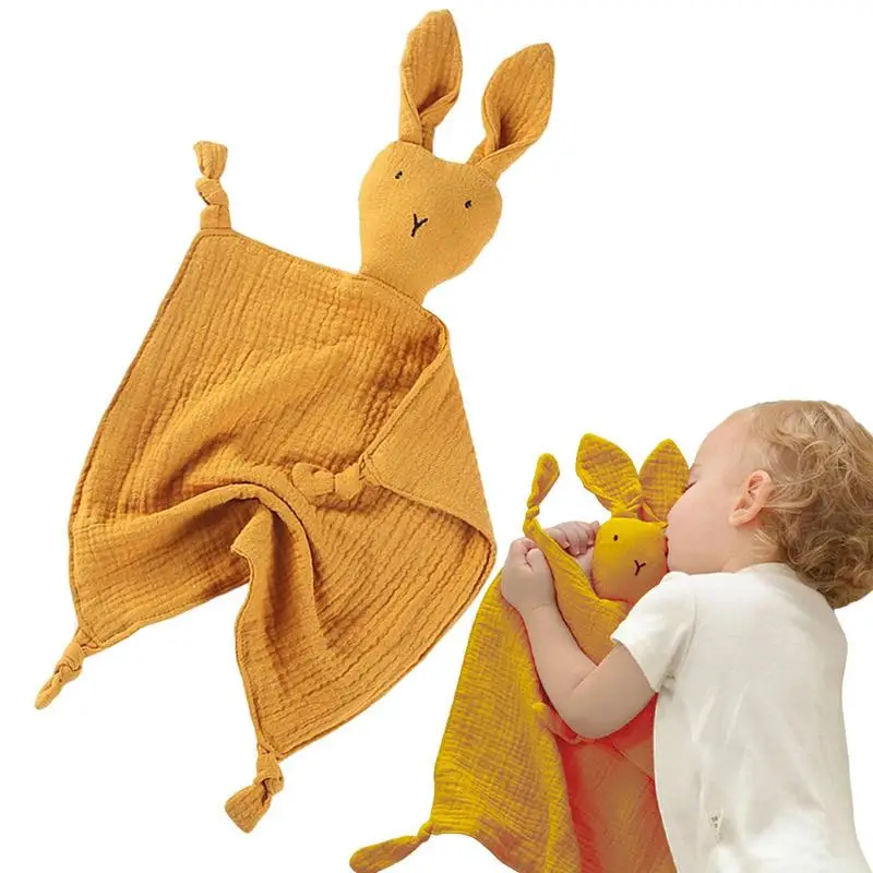 

Детское успокаивающее полотенце, мягкая кукла-кролик, хлопковые зубы, детский комфорт, мягкое плюшевое одеяло для объятий, игрушка, успокаи...