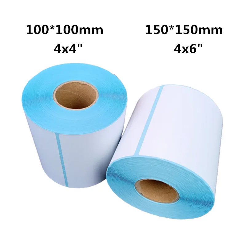 

100×100/150mm self-adhesive sticker 4×4/6 "thermal label 500 sheets/roll waterproof Oil proof alcohol proof