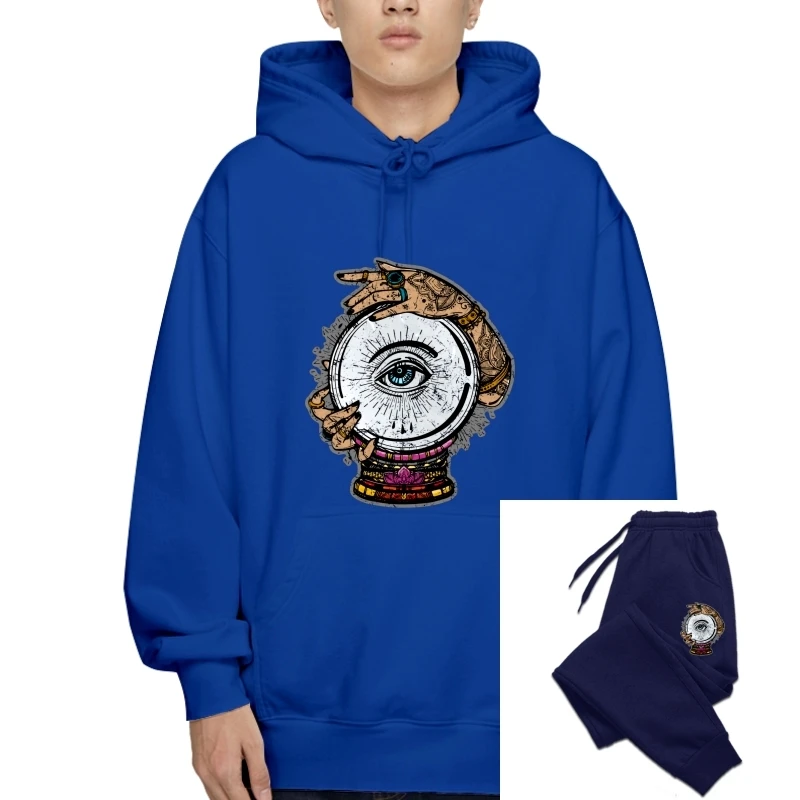 

Esoteric Clairvoyance Illuminati Pullover Men Retro Printed Cotton Hoody T-Pullover Custom Hoodiess Adult SweaPullover Father's
