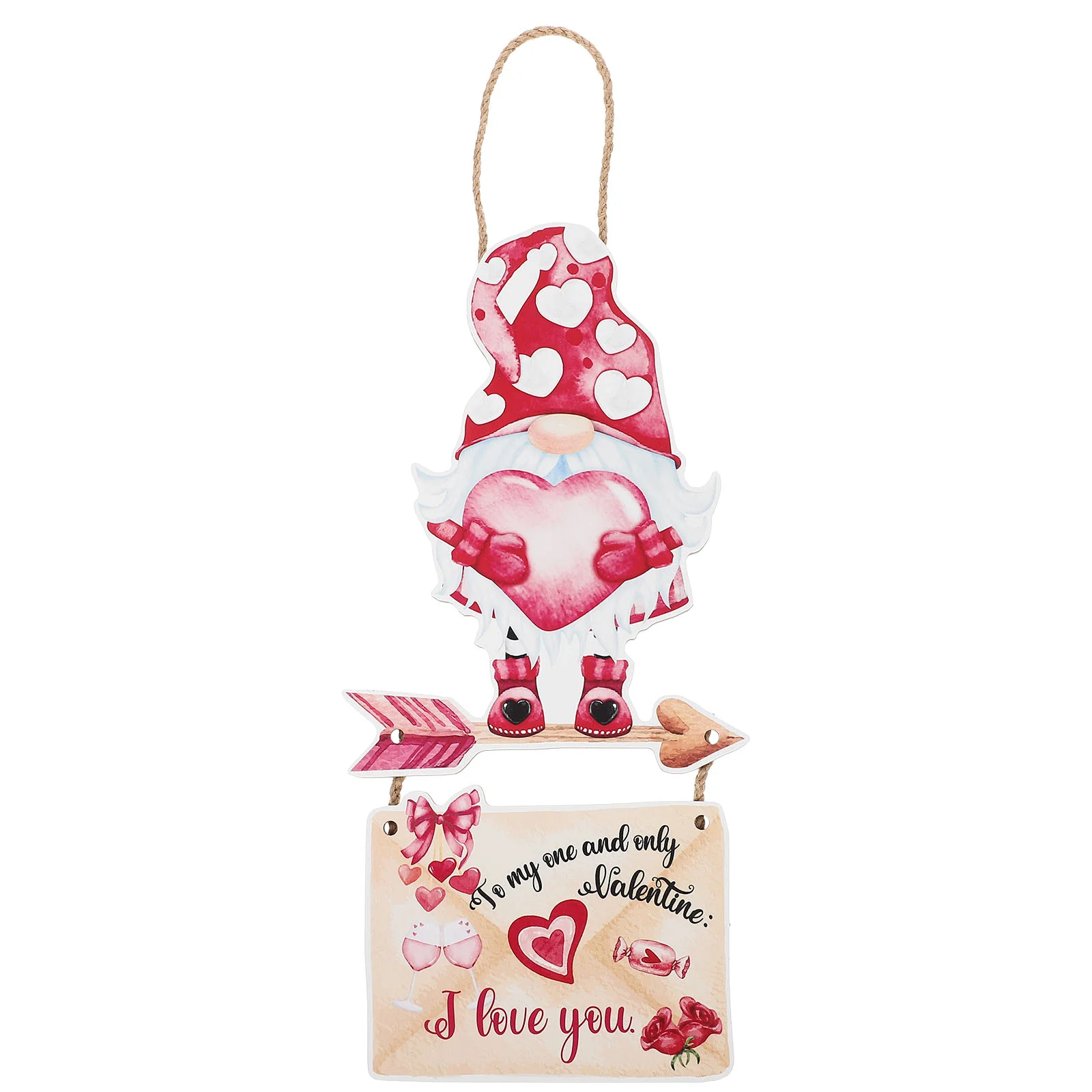 

Valentines Sign Valentine Day Door Hanging Decor Gnome Wooden S Wall Party Plaque Love Wood Wreath Front Decoration Hangeryard