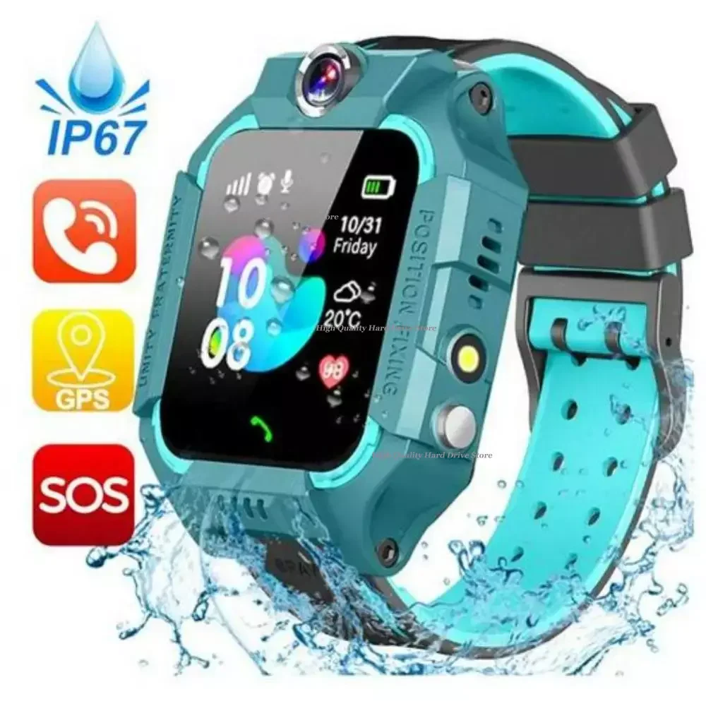 

2024 Kids 4G Smart Watch 400mAh SOS GPS Location For Children SmartWatch Camera IP67 Waterproof Learning Toy 2 Way Communication