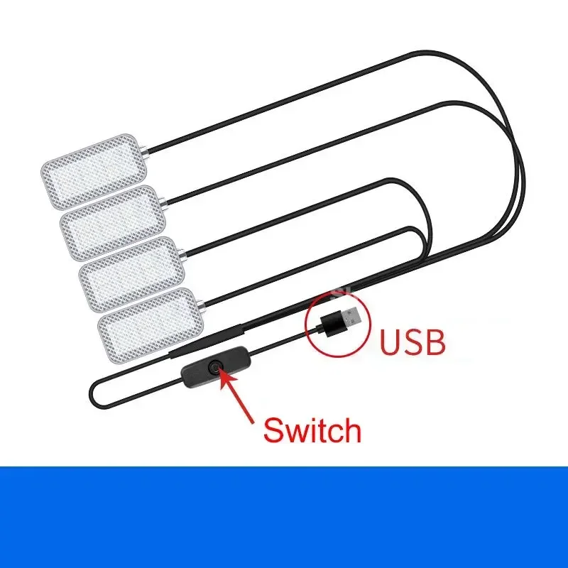 Лампа для салона автомобиля Geely Coolray Atlas pro emgrand gt gc9 gc6 ec718 ec7 Led Usb Foot Ambient Light Inter뷰 Voiture