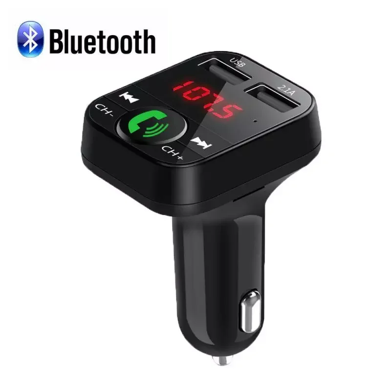 

Bluetooth 5.0 FM Transmitter AUX Audio Receiver Handfree Car Kit Auto MP3 Player 2.1A Dual USB Fast Charger Car Accessories