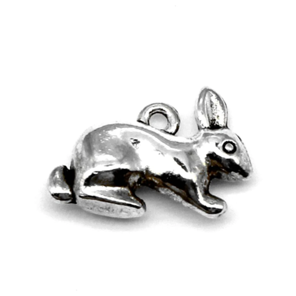 

Шармы в виде Головы Кролика, 18x20 мм, 5 шт., лучший подарок для изготовления ювелирных изделий