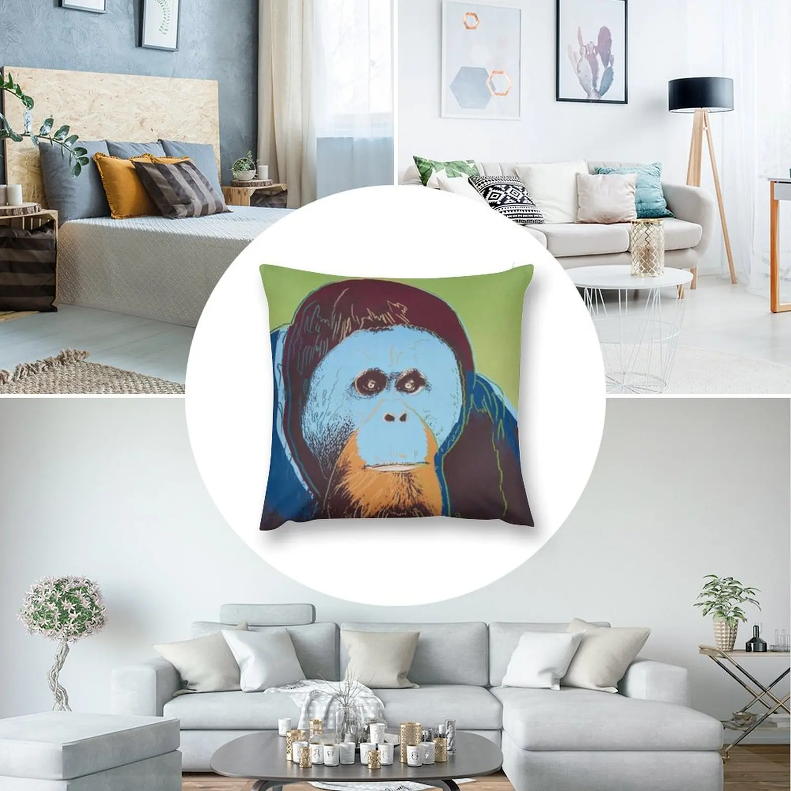 Наволочка orang0 от Энди Уорхол роскошная наволочка декоративная