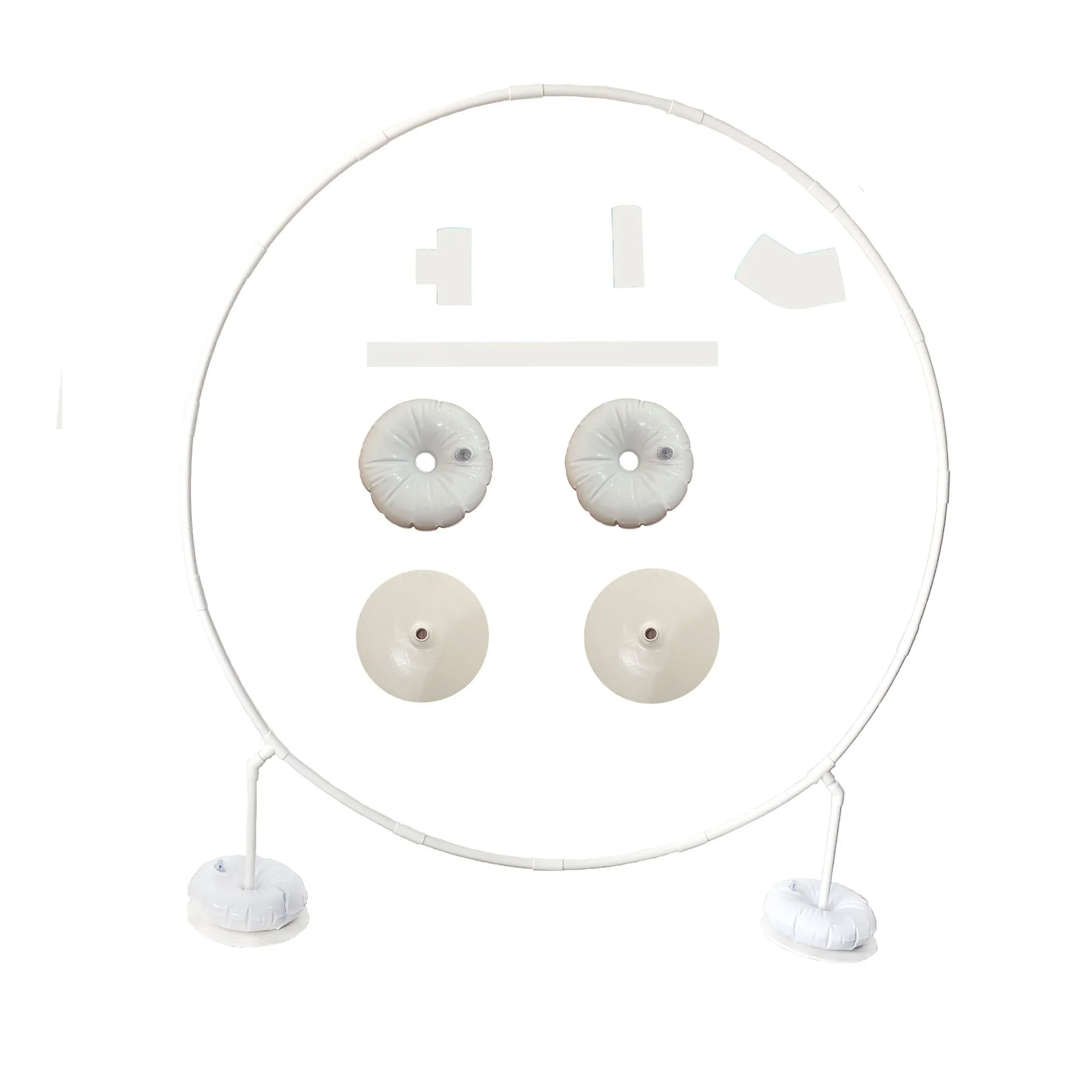 Новинка большое основание свадебное кольцо из ПВХ на трубе свод однополюсный