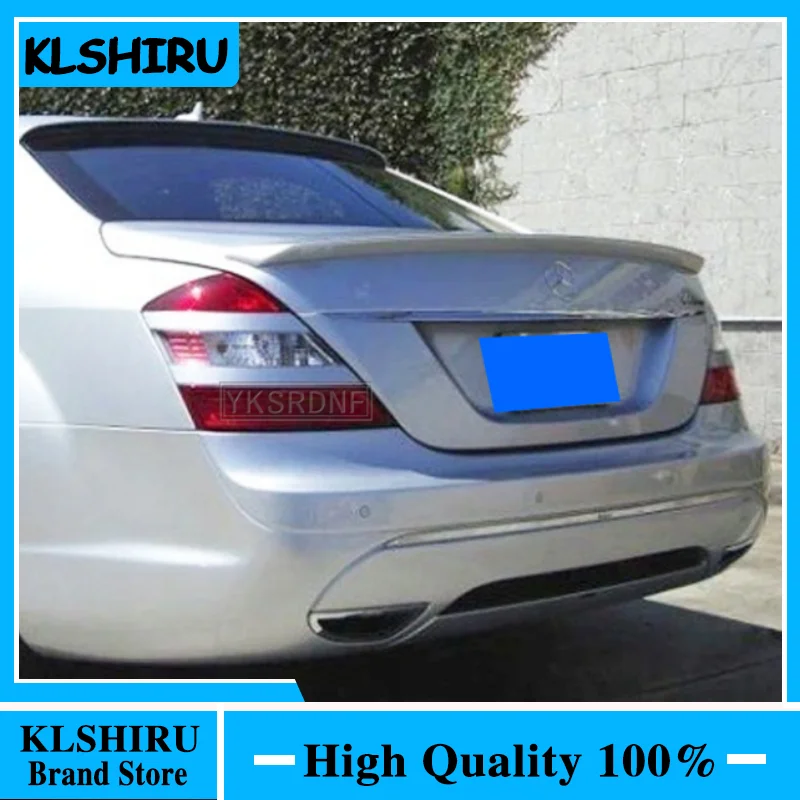 

Для Mercedes Benz S class w221 S320 S400 S420 S450 S600 2011 2012 2013 2015 ABS спойлер из материала задние крылья багажника