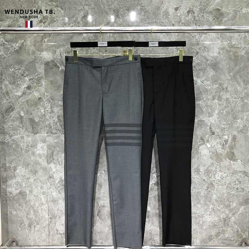 

TB Классический прямой костюм мужской осенний модный брендовый мужской деловой лучший мужской белый воротник профессиональный костюм шерс...