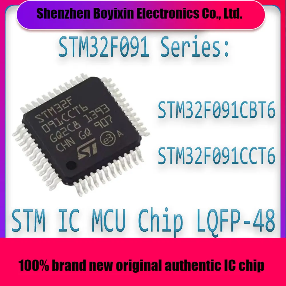 STM32F091CBT6 STM32F091CCT6 STM32F091CB STM32F091CC STM32F091C STM32F091 STM32F STM32 STM IC MCU Chip LQFP-48