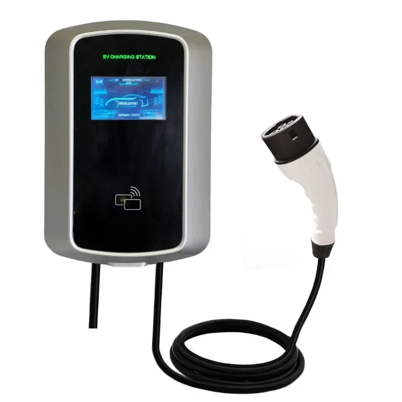 

High Quality 16A 32A 11kw 22kw Ev Charger Wallbox Station CE Certificate Wall-mounted Charging Stations Hot Sales