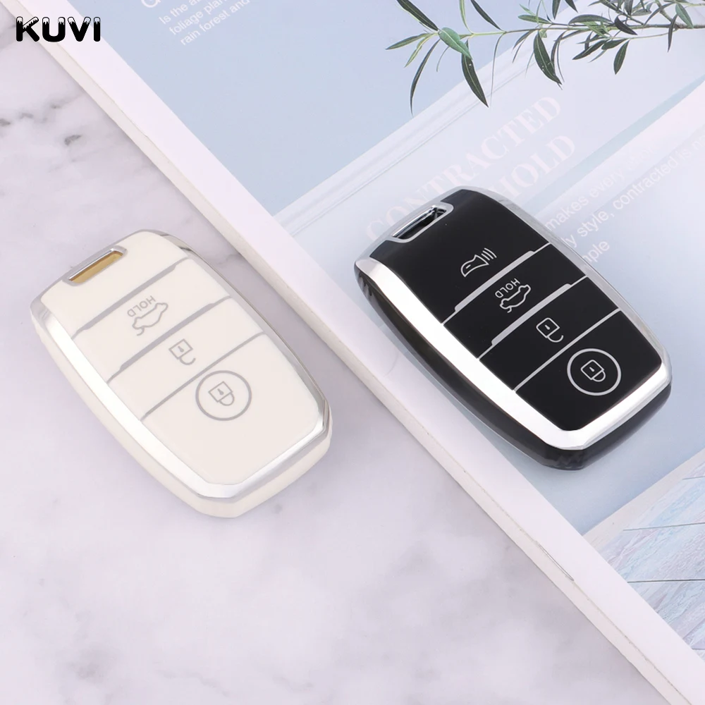 Новинка 3 4 кнопки ТПУ автомобильный смарт-ключ с дистанционным управлением чехол