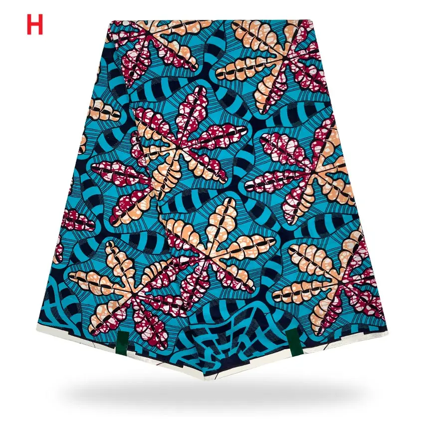 

Latest Soft African Ankara Printed High Quality Wax Cloth Exquisite ​Wax Cotton For Party Dress H210427