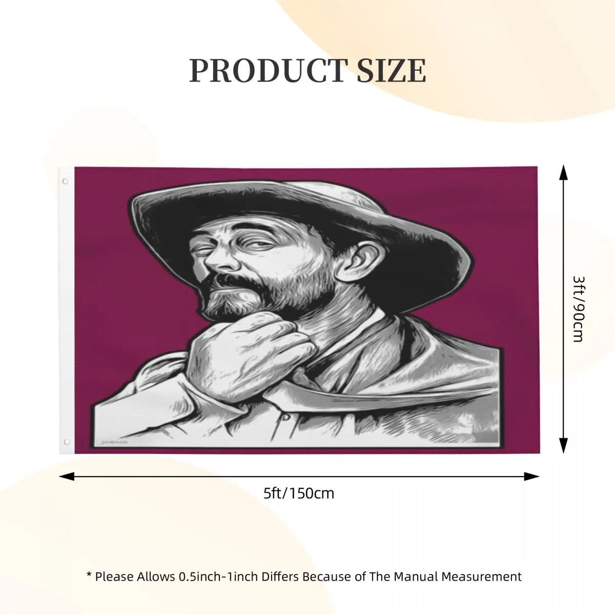 

Прозрачный флаг с дуплексным принтом Festus Грег дженс для украшения