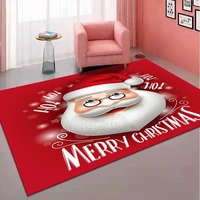 new christmas cartoon porch bedroom living room carpet floor mat cartoon 3d printing kitchen bathroom washable non slip mat