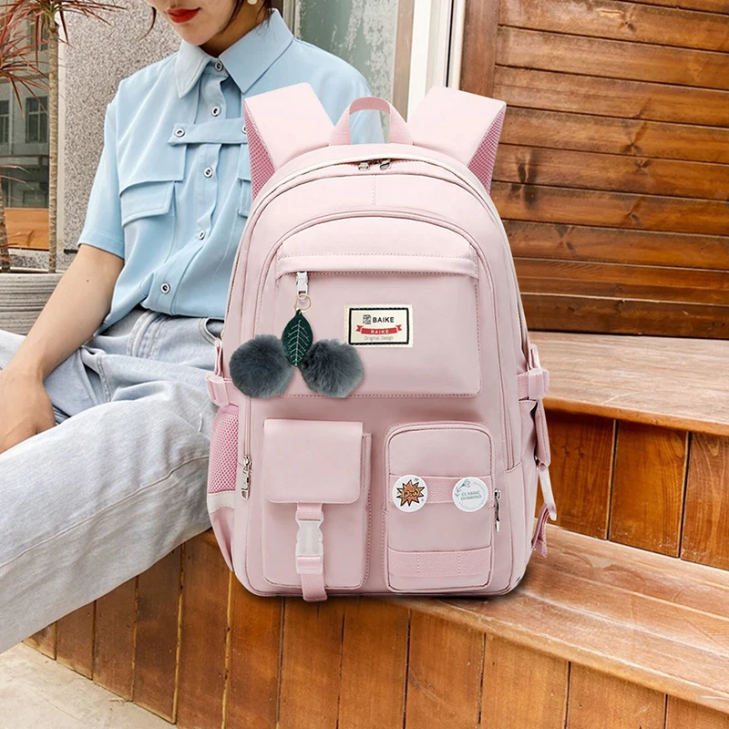 Fashion School Backpack Book Bag for Teenager Girls College Students Backpack Durable Waterproof Children's Student Backpacks