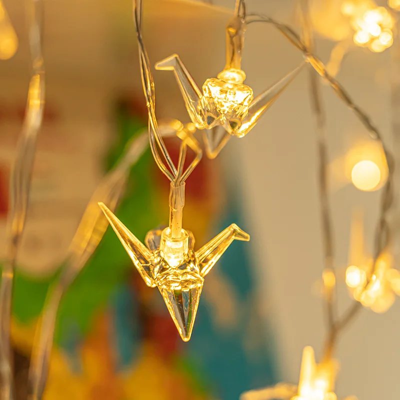 2024 Декоративная гирлянда с птицами 80 светодиодов мини-гирлянда в винтажном стиле