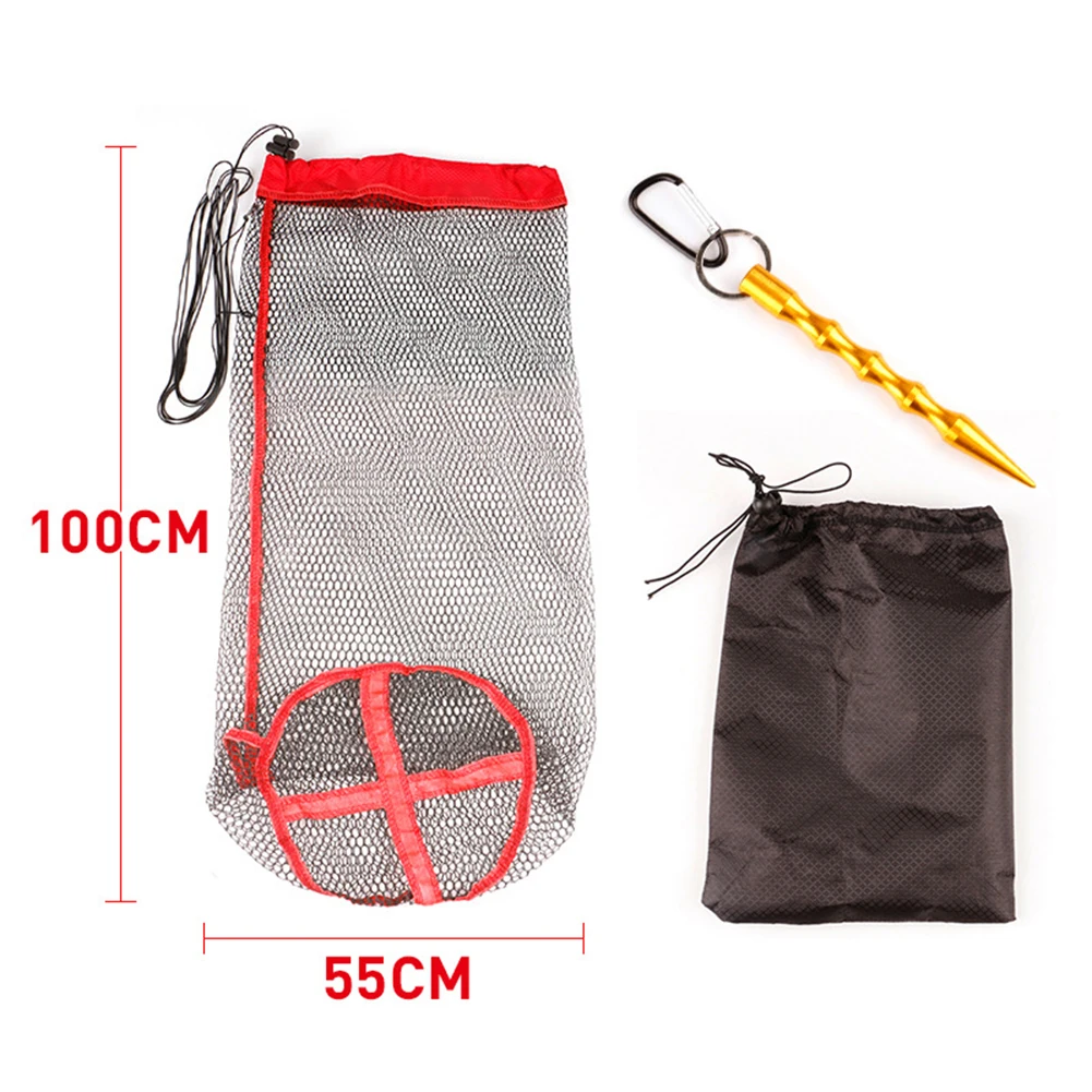 

Nylon Mes Brail For Minnows Insect Catcher Lightweight Fishing Bait Trap Fishing Gear Fishing Tools Aluminum Alloy