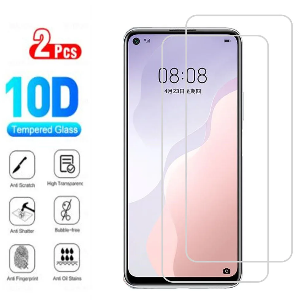 

Защитное стекло 9D для Huawei nova 7 SE 5G, защита экрана из закаленного стекла для Huawei P Smart Z Pro P20 Lite 2019 P30, стеклянная пленка