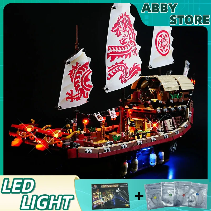 DIY RC Светодиодный светильник Kit для LEGO 70618 Destiny's Bounty (только светодиодный без