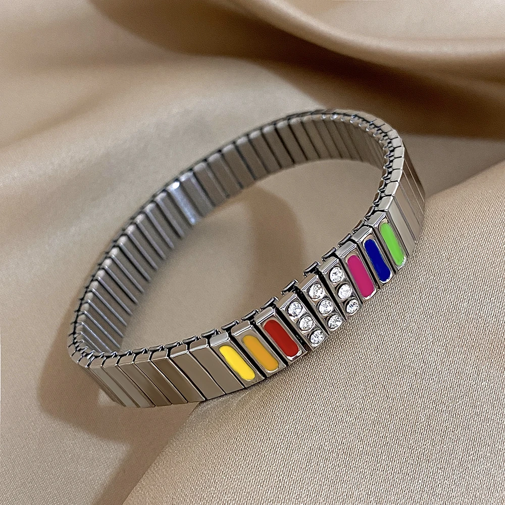 Большая цветная картина маслом и бриллиантами мужской женский браслет