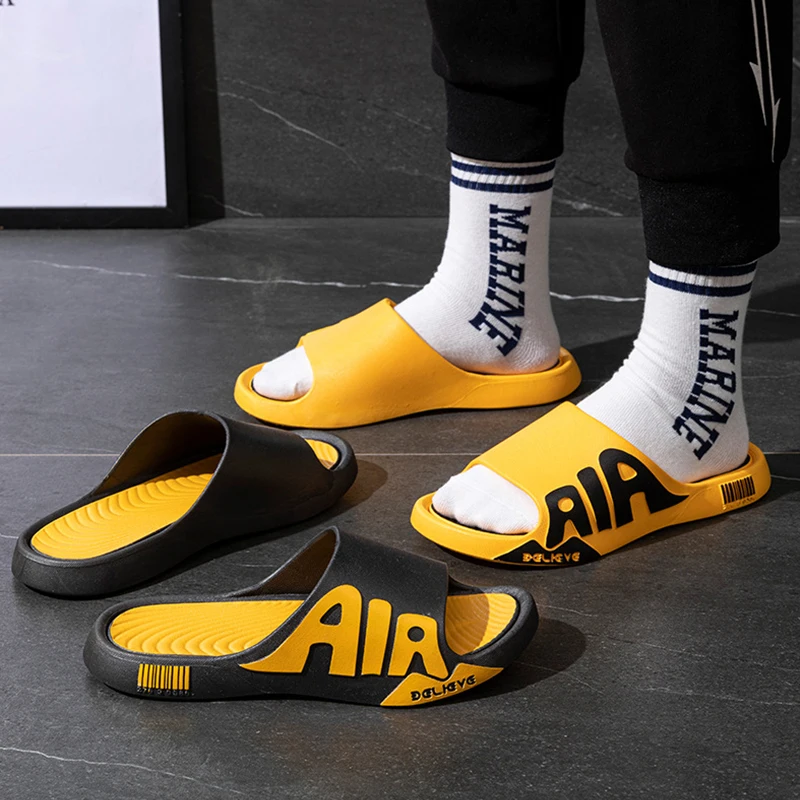 Casual Eva Sole Soft Outdoor Beach Slippers Anti Slip Lightweight Waterproof Platform Men Indoor Sandals