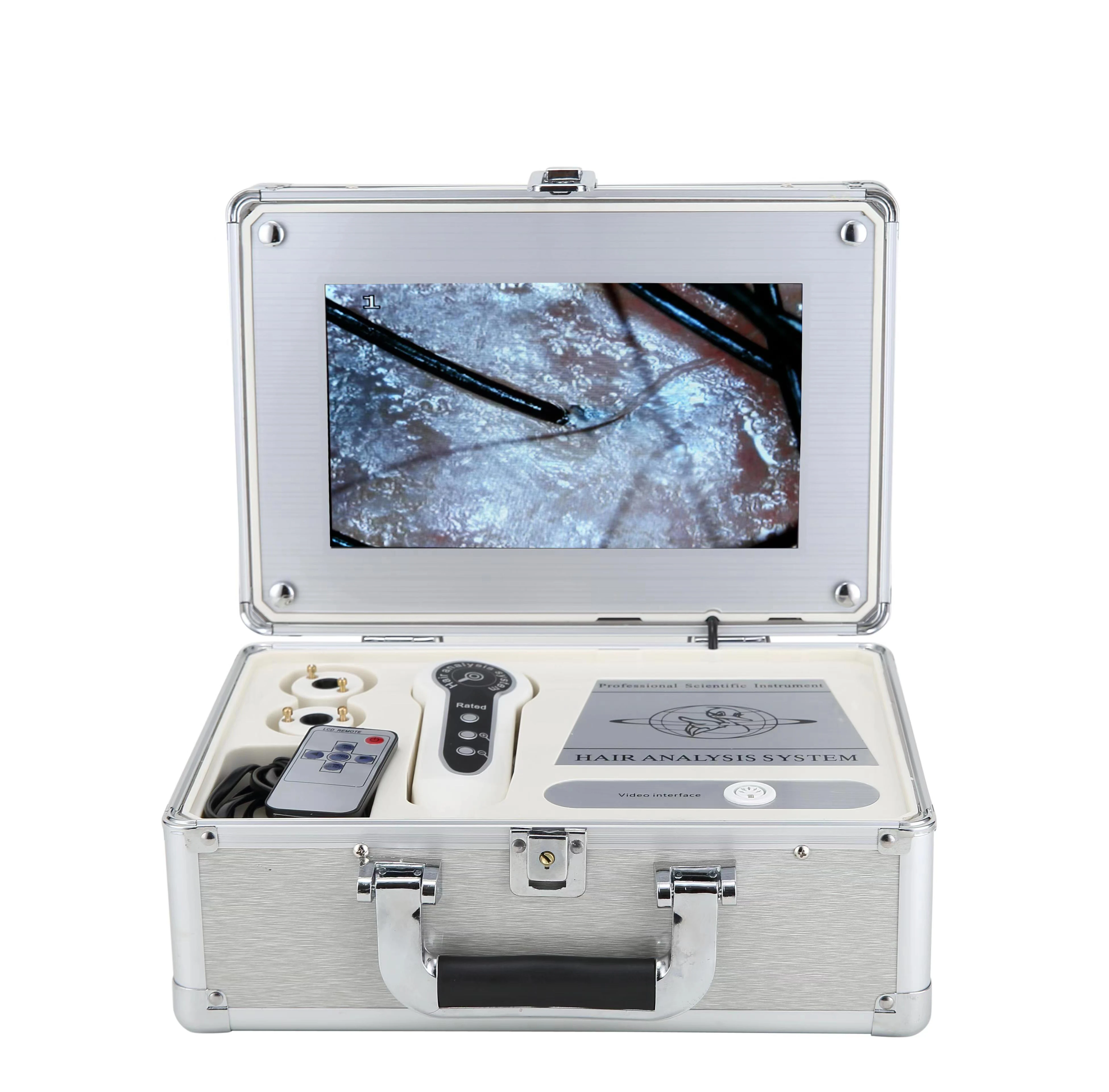 10 Inch Screen Hair Analyzer With A Case For Beauty  Equipment and Home Using skin analyzer
