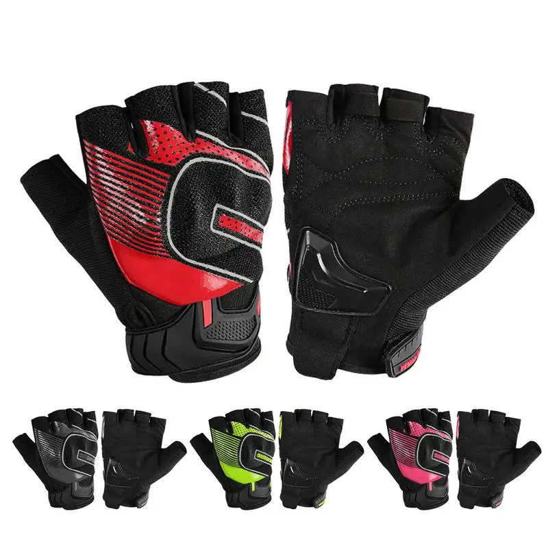 

Motorcycle Gloves Summer Breathable Non-Slip Fingerless Glove Sunshade Touchscreen Biker Gloves Men Bike Gloves Riding Equipment