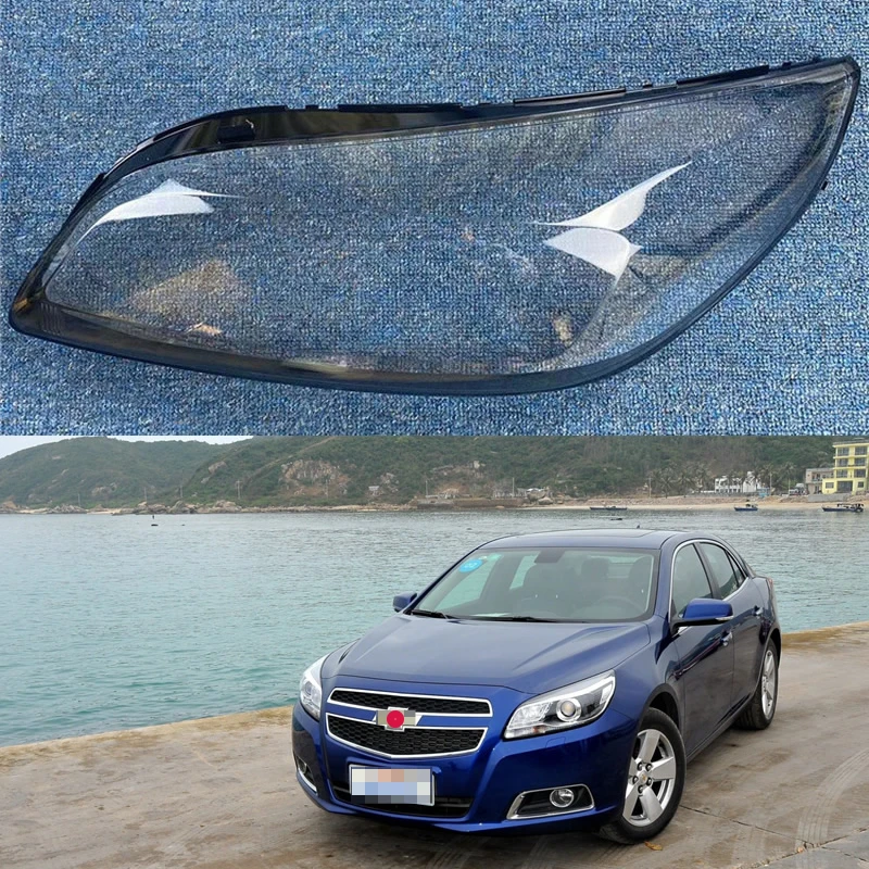 

For Chevrolet Malibu 2012 2013 2014 Transparent Lamp Shade Headlight Shell Headlamp Cover Plexiglass Replace Original Lampshade