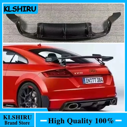 Задний бампер из углеродного волокна, диффузор, спойлер для Audi TT MK3 Standard 2015 2016 2017 2018, задний диффузор