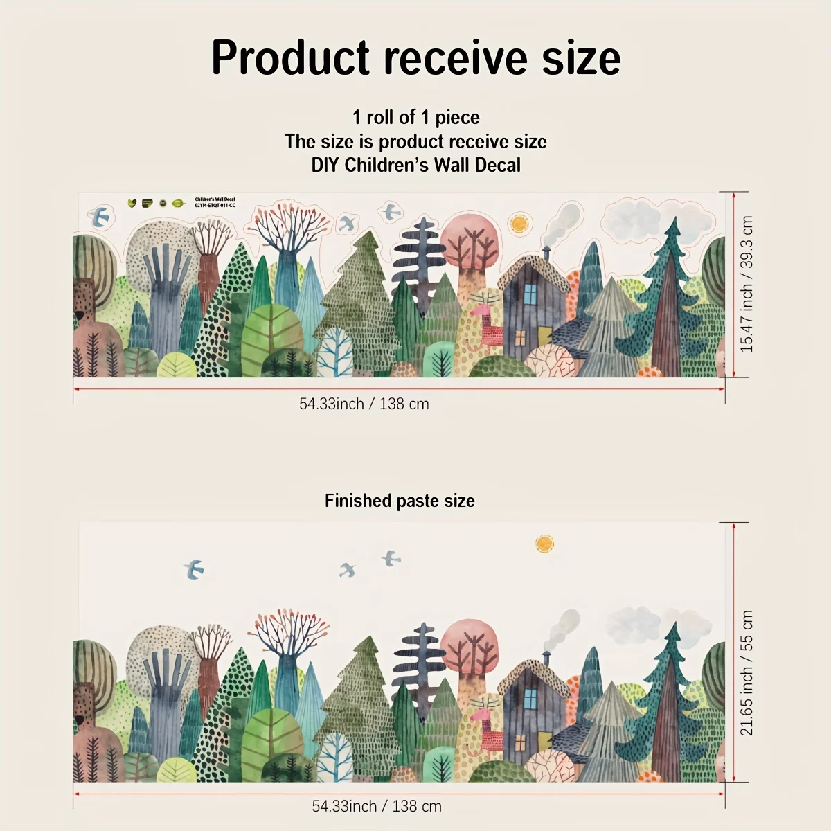 

Наклейка на стену "Лесной пейзаж"